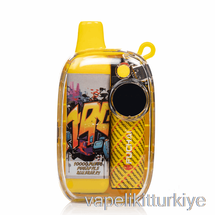 Vape Elektronik Sigara Sigelei Fuchai 10000 Tek Kullanımlık Ananas Yaban Mersini